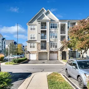 Attached garage parking available with some apartments.