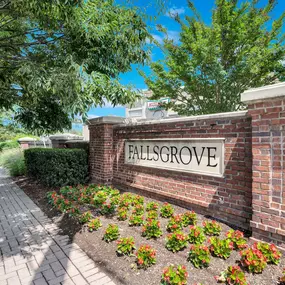 Entrance to Fallsgrove Village Center