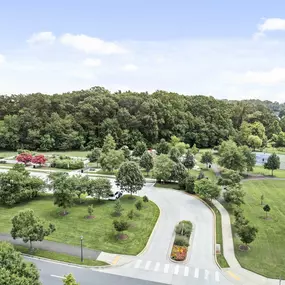 Park across the street from Camden Fallsgrove apartments in Rockville, MD