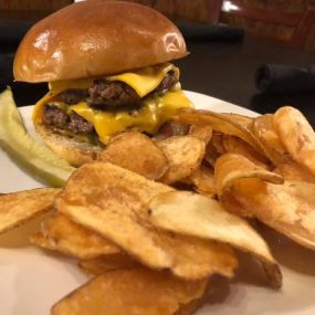 Ferguson Brewing Co. Burger and Chips