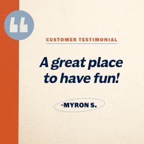 Thanks for stopping by and having fun, Myron! We can’t wait to see you again!