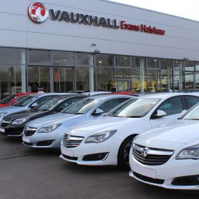 Outside the Vauxhall Nottingham dealership