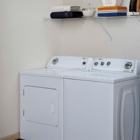 Full-size high efficiency washer and dryer