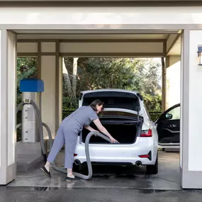 Clean and vacuum your vehicle at the Car Care Center.