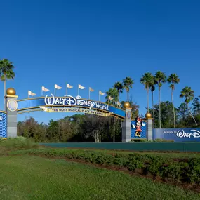 Disney World Main Entrance near Camden Town Square apartments in Orlando, Florida.