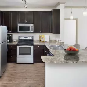 Apartment home kitchen at Camden Town Square in Kissimmee Florida