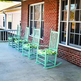 Spacious Rocking Chair Front Porch