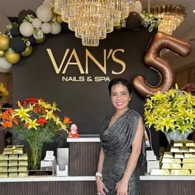 Celebrating half a decade of beauty, relaxation, and elegance at Van's Nail & Spa