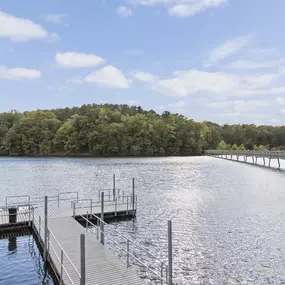 Camden Asbury Village Apartments Raleigh NC Neighborhood Lake Johnson Park Deck