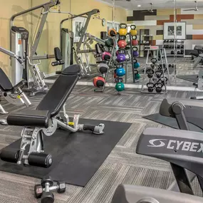 Fitness center with cardio equipment