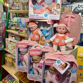 New to the Concord Toy Box- dolls!! We have three styles and each come with a variety of accessories (one even comes with her own suitcase. How cool is that?!). These will go fast, so make sure you shop early! ????