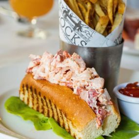 Lobster Roll at Docks Oyster Bar located in Murray Hill NYC