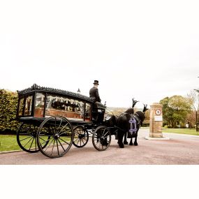 Slaithwaite Funeral Services horse drawn hearse