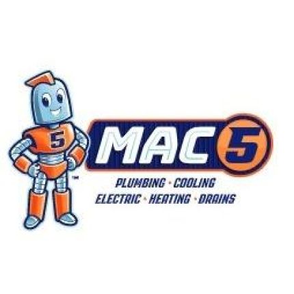 Logo van MAC 5 Services: Plumbing, Air Conditioning, Electrical, Heating, & Drain Experts