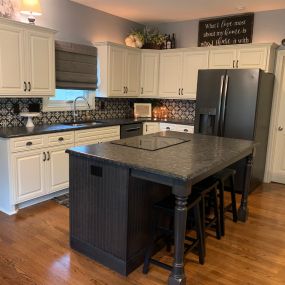 Cabinet painting is a cheaper alternative to upgrading your kitchen with all of the same benefits of a newer, fresh look.