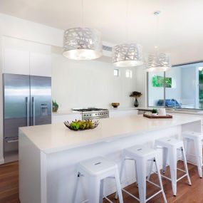 Modern kitchens are great because they offer features such as sleek lines and modern appliances that can make cooking and entertaining much easier. The open floor plan of a modern kitchen encourages socialization, connection and togetherness. Have you ever considered a modern kitchen for your home?