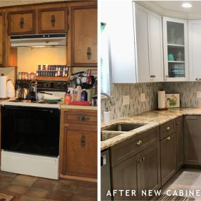 If you’d like to change the layout of your kitchen, need special cabinetry or simply want a new and fresh look, we can help. With countless styles, colors and materials to choose from, we make it easy to create the kitchen of your dreams. Need more cabinets or storage? We can help with that too! Jus