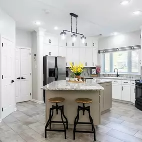 Give your kitchen a fresh new look with cabinet redooring! This process involves replacing your cabinet doors and drawer fronts with brand-new, color-matched ones in your choice of style, perfectly blending with your existing cabinet boxes. We also update your hinges and offer a wide variety of styl