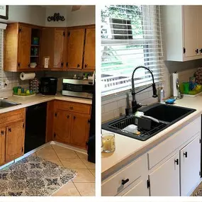 If you’re ready to update your kitchen with updated painted cabinets call your local Kitchen Tune-Up Savannah Brunswick or request a free in-home consultation. We’re ready to get started!