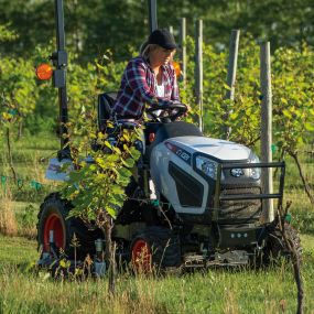 Bobcat CT1021 sub-compact tractor with mid-mount mower attachment