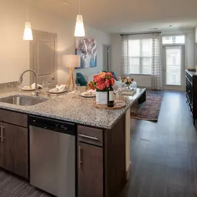 The Marling Apartment Kitchen Island