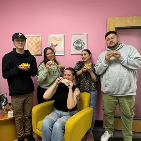 Melon Local's social team enjoying In-N-Out Burger.