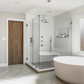 Beautiful brand new bath remodel.