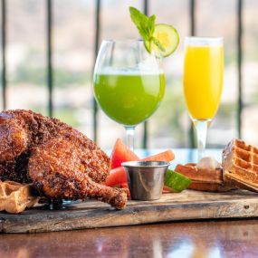 Fried Chicken and Waffles for Brunch