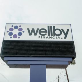 Exterior signage of Wellby Financial