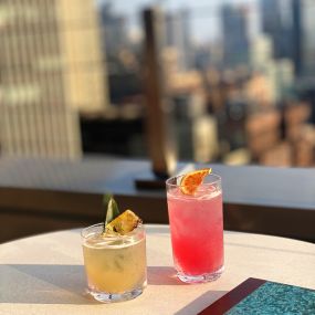 Drinks with views of the city