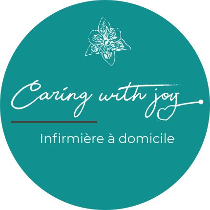 Logotyp från CARING WITH JOY