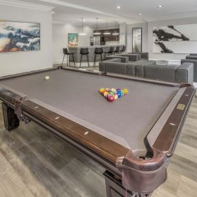 Billiards table in resident lounge