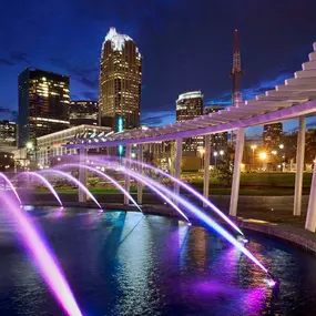 Near first ward park at night