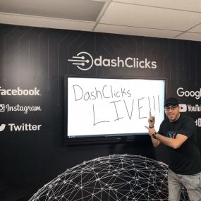 Chad Kodary, CEO of DashClicks, streaming a DashClicks Live event