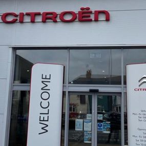 Outside Citroen Cardiff Showroom