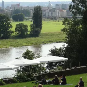 Dresden View from Albrechtsberg Castle