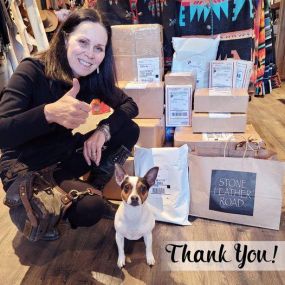 Thumbs Up and a BIG THANK YOU all for your continued support of our Weekly Auctions. STONEY worked overtime helping us out today! Packages arriving at your home soon!