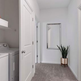 Full size washer and dryer in apartment