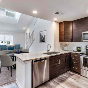 Open concept kitchen living loft floor plans available
