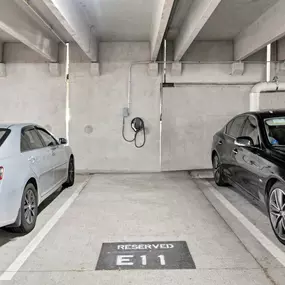 Electric Vehicle and Reserved Parking at Camden Dulles Station