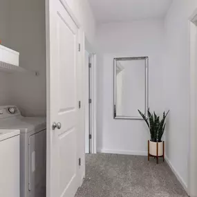 Full size washer and dryer in apartment