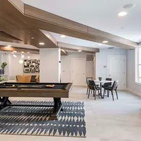 Pool table in resident lounge at Dulles Station