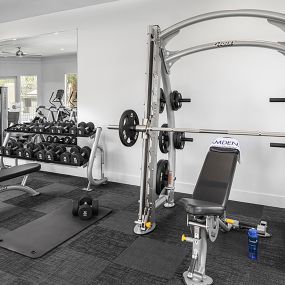 24 hour fitness center weight machines and dumbbells