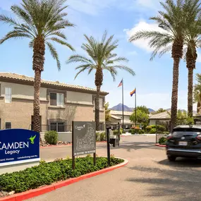 Secure gated entrance and monument signage