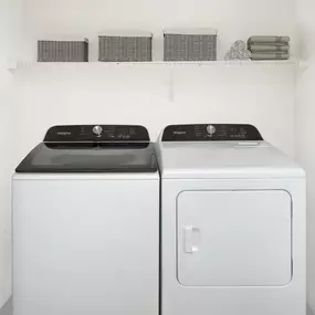 Full-size washer and dryer in every apartment home at Camden Portofino apartments in Pembroke Pines, FL