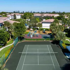 Community tennis court