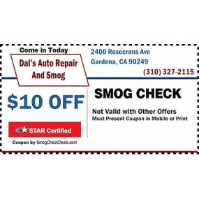 Smog Check Low Price