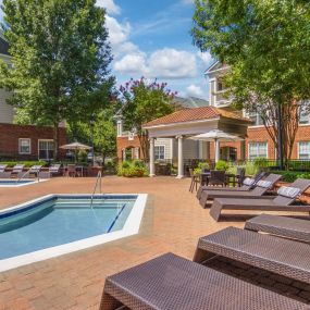 Resort style pool with sundeck