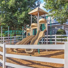 Fenced private playground