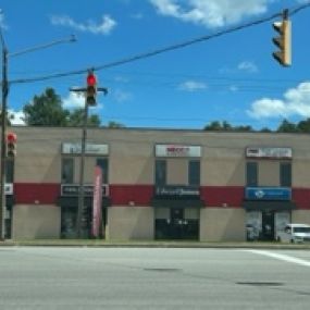 Outside the building of the Necco Parkersburg office.